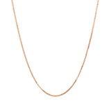 14k Rose Gold Classic Box Chain (0.73 mm)