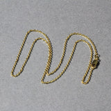 14k Yellow Gold Diamond Cut Cable Link Chain 1.4mm