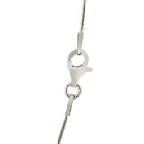 Sterling Silver Rhodium Plated Octagonal Snake Chain (1.10 mm)