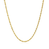 10k Yellow Gold Solid Diamond Cut Rope Chain (1.80 mm)