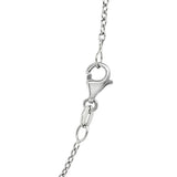 14k White Gold Oval Cable Link Chain (1.50 mm)