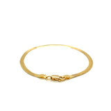 3.0mm 14k Yellow Gold Super Flex Herringbone Bracelet