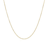 14k Yellow Gold Cable Link Chain (0.50 mm)