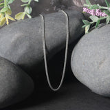14k White Gold Gourmette Chain (1.40 mm)