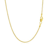 14k Yellow Gold Forsantina Lite Cable Link Chain (1.50 mm)
