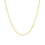 14k Yellow Gold Singapore Chain (1.10 mm)