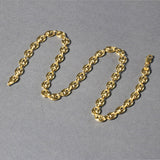 14k Yellow Gold Puffed Mariner Link Chain (6.80 mm)
