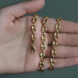 14k Yellow Gold Puffed Mariner Link Chain (6.80 mm)