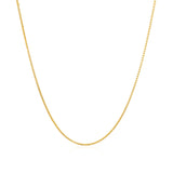 14k Yellow Gold Diamond Cut Round Wheat Chain (0.60 mm)