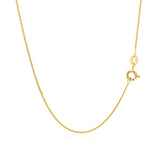 14k Yellow Gold Diamond Cut Round Wheat Chain (0.60 mm)