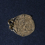 14k Yellow Gold Diamond Cut Round Wheat Chain (0.60 mm)
