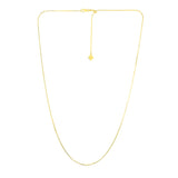 14k Yellow Gold Adjustable Snake Chain (0.80 mm)
