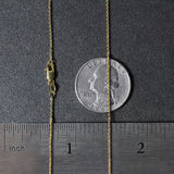 10k Yellow Gold Cable Chain (1.10 mm)