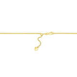 14k Yellow Gold Adjustable Rope Chain (0.95 mm)