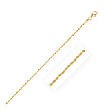 14k Yellow Gold Solid Diamond Cut Rope Chain (1.60 mm)