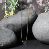 14k Yellow Gold Diamond Cut Cable Link Chain 1.1mm