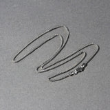 14k White Gold Diamond Cut Round Wheat Chain (1.20 mm)