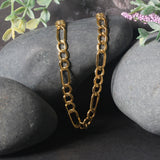 10k Yellow Gold Lite Figaro Chain (6.60 mm)