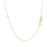 18k Yellow Gold Box Chain 0.6mm (0.60 mm)