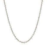 14k White Gold Forsantina Lite Cable Link Chain (2.30 mm)