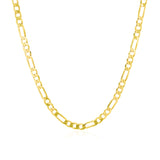 14k Yellow Gold Solid Figaro Chain (3.00 mm)