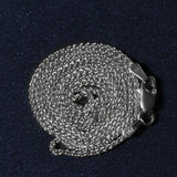 14k White Gold Round Wheat Chain (1.2 mm)