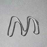 Sterling Silver Rhodium Plated Box Chain (1.30 mm)