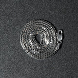 Sterling Silver Rhodium Plated Box Chain (1.30 mm)