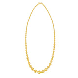 Graduated Bead Pallina Necklace in 14K Yellow Gold