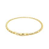 2.9mm 14k Yellow Gold Heart Bracelet