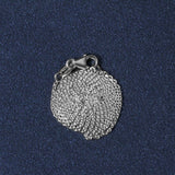 14k White Gold Oval Cable Link Chain (1.10 mm)