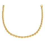 14k Yellow Gold Polished Cable Link Necklace