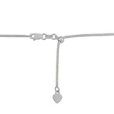 14k White Gold Adjustable Popcorn Chain (1.00 mm)