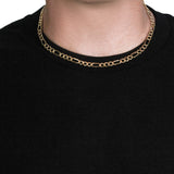 14k Yellow Gold Lite Figaro Chain (6.60 mm)