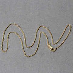 10k Yellow Gold Diamond Cut Cable Link Chain (1.10 mm)