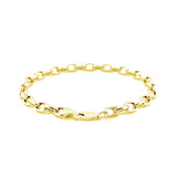 14k Yellow Gold Oval Rolo Bracelet  (4.60 mm)