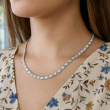 14k White Gold Heart Chain (3.00 mm)
