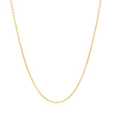 14k Yellow Gold Oval Cable Link Chain (1.20 mm)