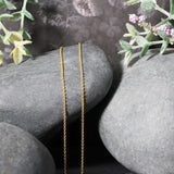 14k Yellow Gold Oval Cable Link Chain (1.20 mm)
