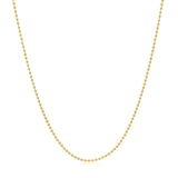 14k Yellow Gold Bead Chain 1.0mm (1.00 mm)