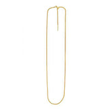 Endless Adjustable Wheat Chain in 14k Yellow Gold (1.10 mm)