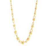 Graduated Jax Link Necklace in 14K Yellow Gold