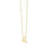 14K Yellow Gold Leo Necklace