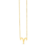 14K Yellow Gold Aries Necklace