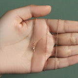 18k Rose Gold Diamond Cut Cable Link Chain (0.80 mm)