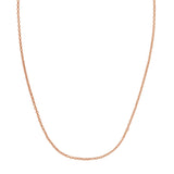 Double Extendable Cable Chain in 14k Roee Gold (1.40 mm)