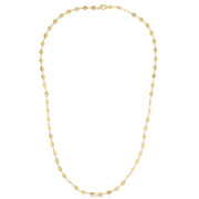 14k Yellow Gold Necklace with Polished Circles