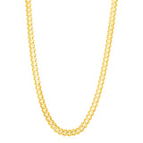 14k Yellow Gold High Polish Modern Lite Edge Chain (8.00 mm)