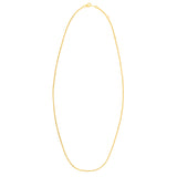Double Extendable Cable Chain in 14k Yellow Gold (1.40 mm)