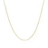 Adjustable Cable Chain in 14k Yellow Gold (0.97 mm)